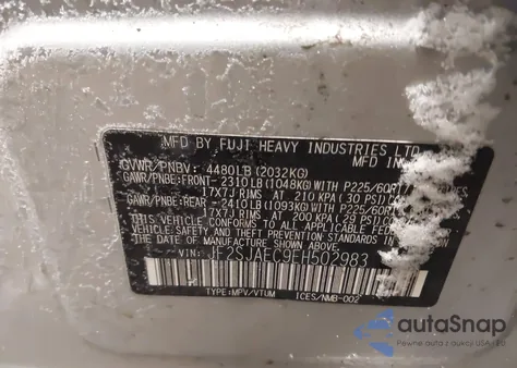 2014 Subaru Forester 2.5I Premium z USA, uszkodzony, nr VIN JF2SJAEC9EH502983